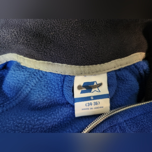 Men's Royal Blue Full Zip Starter Fleece Size Small - Picture 3 of 3